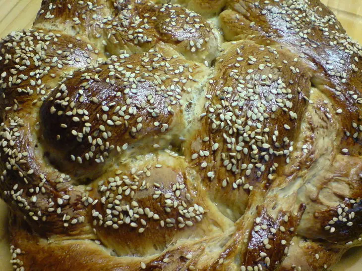 Хала круглая корично-медовая с яблоками// שיהיה לנו שנה טובה ומתוקה: шаг 7