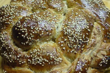 Хала круглая корично-медовая с яблоками// שיהיה לנו שנה טובה ומתוקה: шаг 7