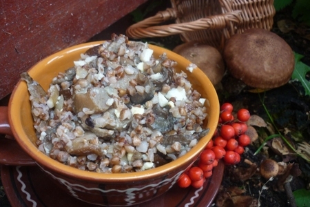 Каша сименуха( гречневая каша с грибами и яйцом): шаг 6