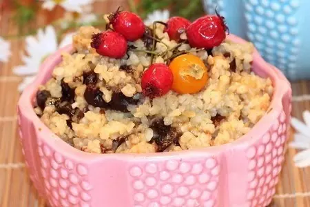 Каша пшеничная  с черносливом: шаг 7
