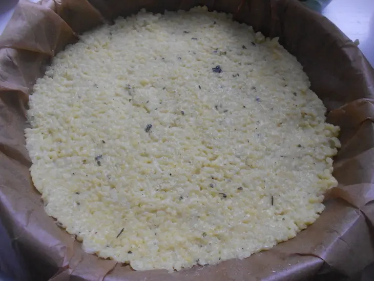 Чесночные гренки из пшенной каши: шаг 3