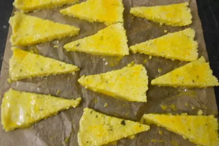 Чесночные гренки из пшенной каши: шаг 4