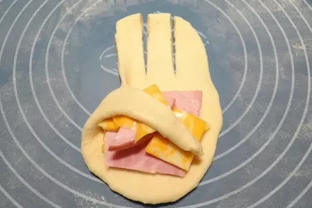 Булочки с ветчиной и сыром: шаг 10