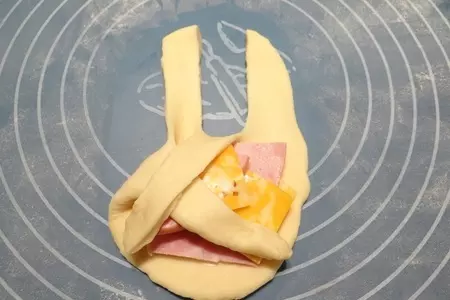Булочки с ветчиной и сыром: шаг 11