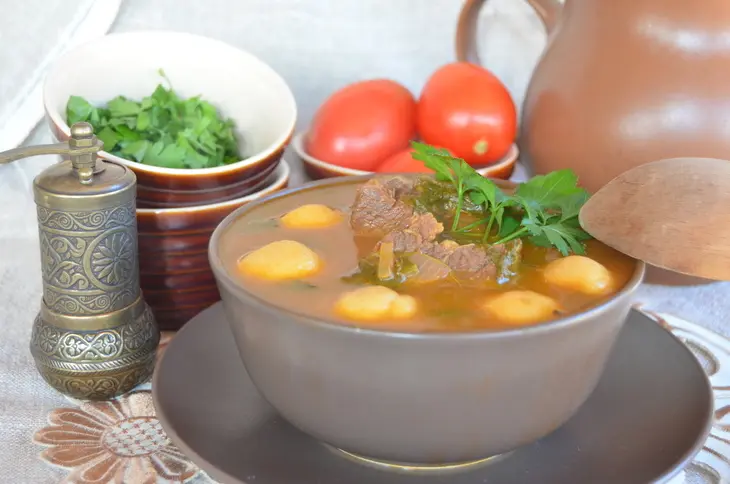 Флол (армянский суп с галушками): шаг 7