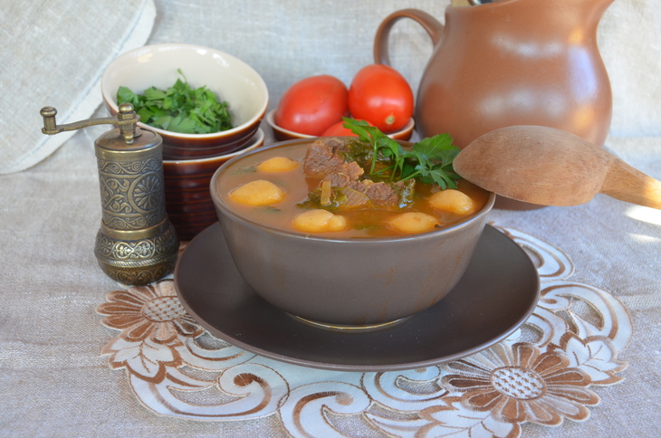Флол (армянский суп с галушками): шаг 8