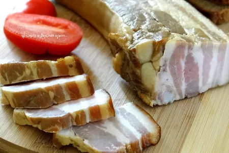 Грудинка мокрого посола варено-копченая: шаг 5