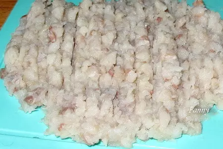 Рулетики из сельди с форшмаком: шаг 2