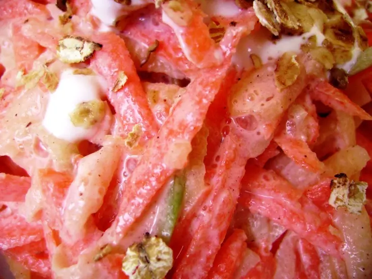 Салат из моркови и тыквы со сливочной заправкой.: шаг 5