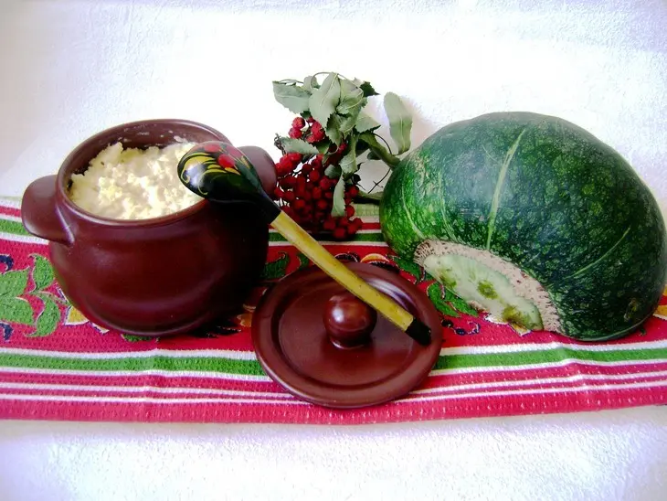 Каша пшенная с тыквой, томленая  в горшочках. русская кухня.: шаг 7