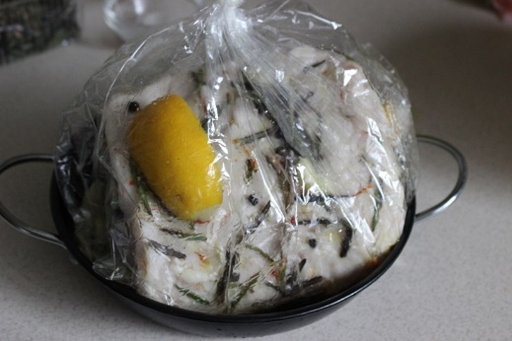 Маринад из лимона и розмарина и запеченная свиная корейка с картофелем: шаг 11