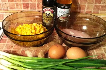 Суп с курицей и кукурузой (китайский): шаг 1