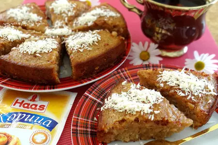Арабский сладкий пирог с корицей и кокосом: шаг 9