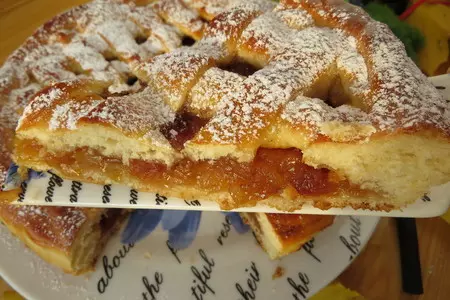 Пирог и пирожки с яблоками из апельсинового дрожжевого теста: шаг 15
