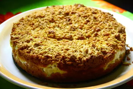 Нежный пирог с бананом и манго: шаг 11