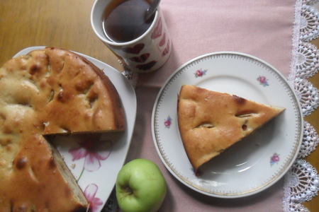 Яблочный пирог на ряженке "последняя осень": шаг 7