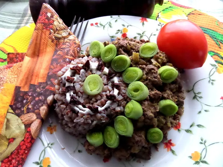 Гречка с ароматной печёнкой: шаг 9
