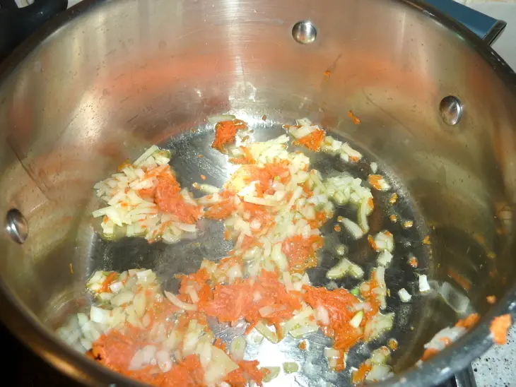 Необычная каша с грибами и овощами: шаг 2