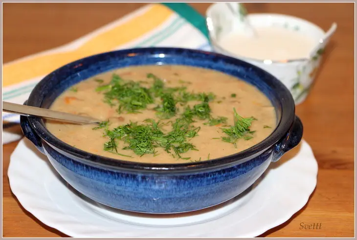 Необычная каша с грибами и овощами: шаг 8
