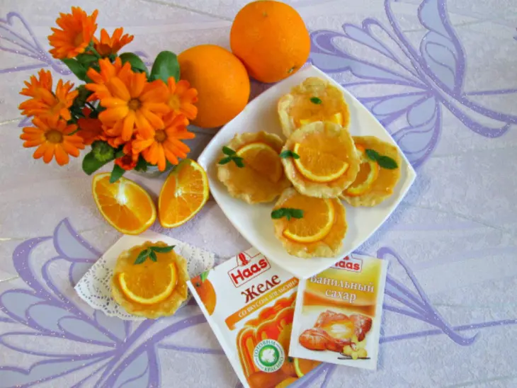 Песочные корзиночки с апельсиновым желе: шаг 7