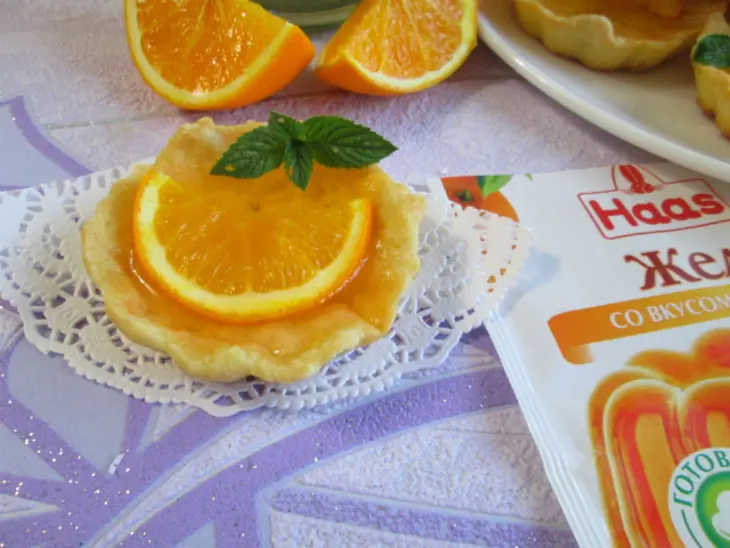 Песочные корзиночки с апельсиновым желе: шаг 8