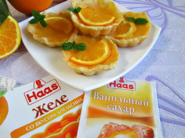Песочные корзиночки с апельсиновым желе: шаг 9
