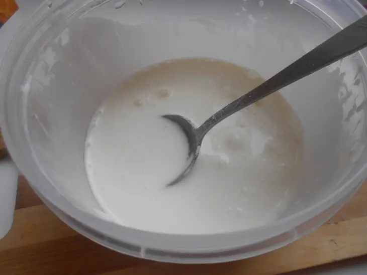 Вишневый кисель со сметанным желе: шаг 5