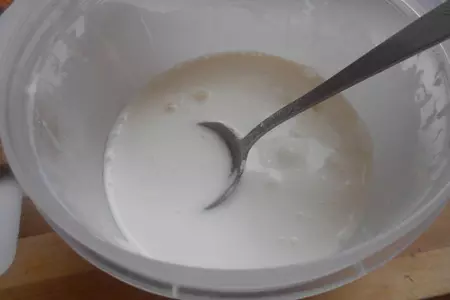 Вишневый кисель со сметанным желе: шаг 5
