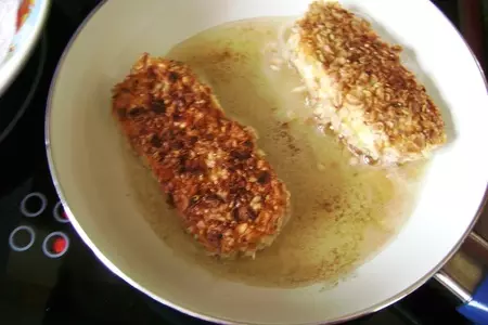 Жареный сыр в хрустящей панировке.: шаг 4