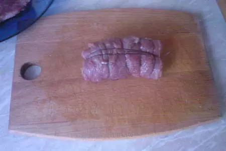 Мясные рулетики с опятами: шаг 4