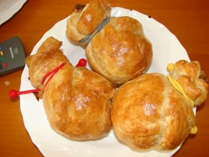 Куриные ножки в слоеном тесте: шаг 5
