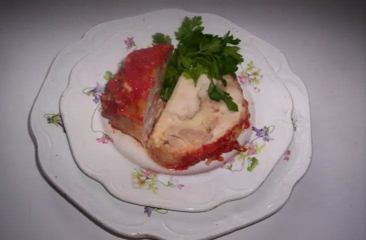 "курица с помидорами и без помидор": шаг 6
