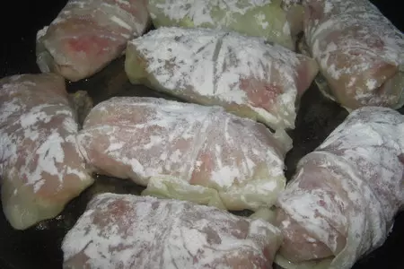 Голубцы с курино-овощной начинкой.: шаг 4