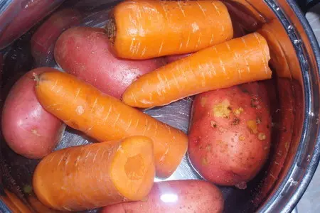 Винегрет (вариат... с селедкой или мясом): шаг 3