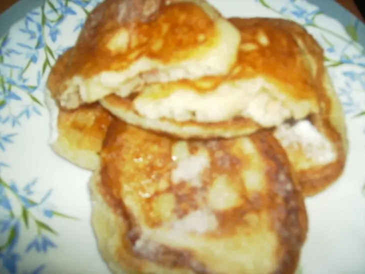 Дрожжевые оладьи с яблоками: шаг 8