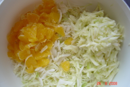 Салат из капусты с апельсином: шаг 4
