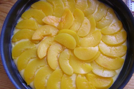 Персиковый пирог / ванильный соус: шаг 2