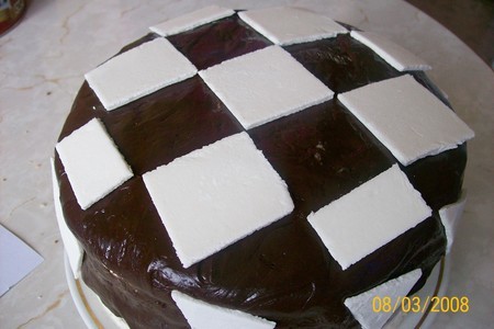 Шахматный торт: шаг 6