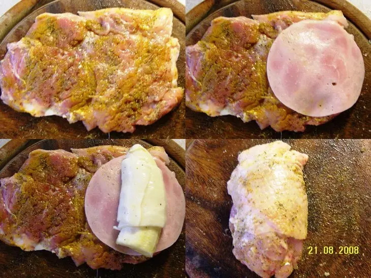 Куриные зразы с кокосом и бананом: шаг 3