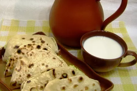 Кыстыбый с пшенной кашей - татарская кухня: шаг 8