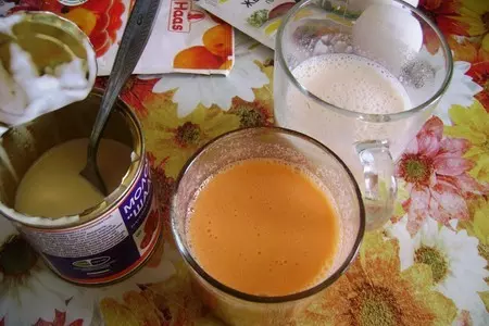 Мусс со вкусом персика «небесное наслаждение»( по мотивам десерта «птичье молоко»).: шаг 2