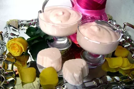 Мусс со вкусом персика «небесное наслаждение»( по мотивам десерта «птичье молоко»).: шаг 5