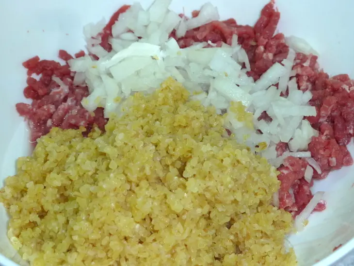 Киббех (или "каша" с мясом и булгуром из бейрута): шаг 3