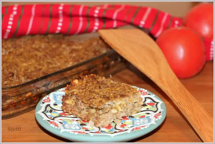 Киббех (или "каша" с мясом и булгуром из бейрута): шаг 9