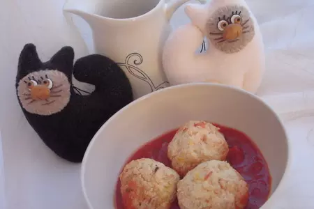 Куриные фрикадельки с соусом из гаспаччо: шаг 6