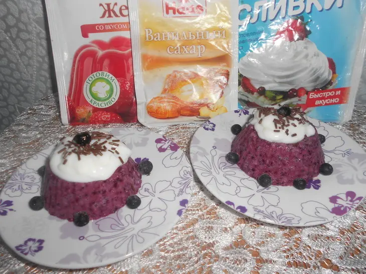 Черничный десерт: шаг 6