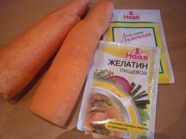 Морковное десертное желе: шаг 1