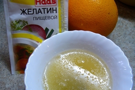 Молочно-апельсиновое желе.: шаг 1