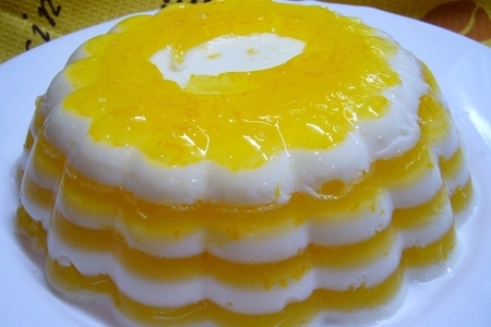 Молочно-апельсиновое желе.: шаг 4