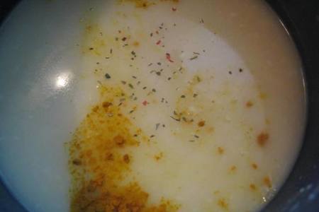 Сырный суп с креветками: шаг 3